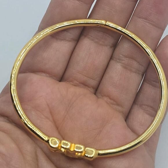 Tory Burch Logo Bangle Bracelet (Clearance) - Picture 2 of 11